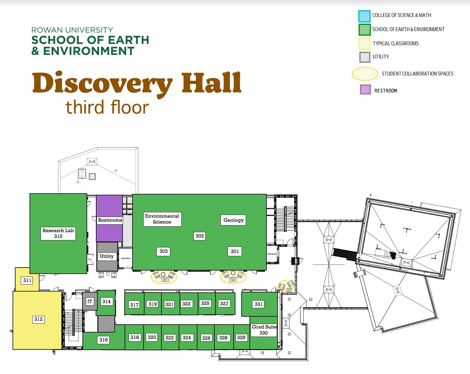 discovery hall third floor map