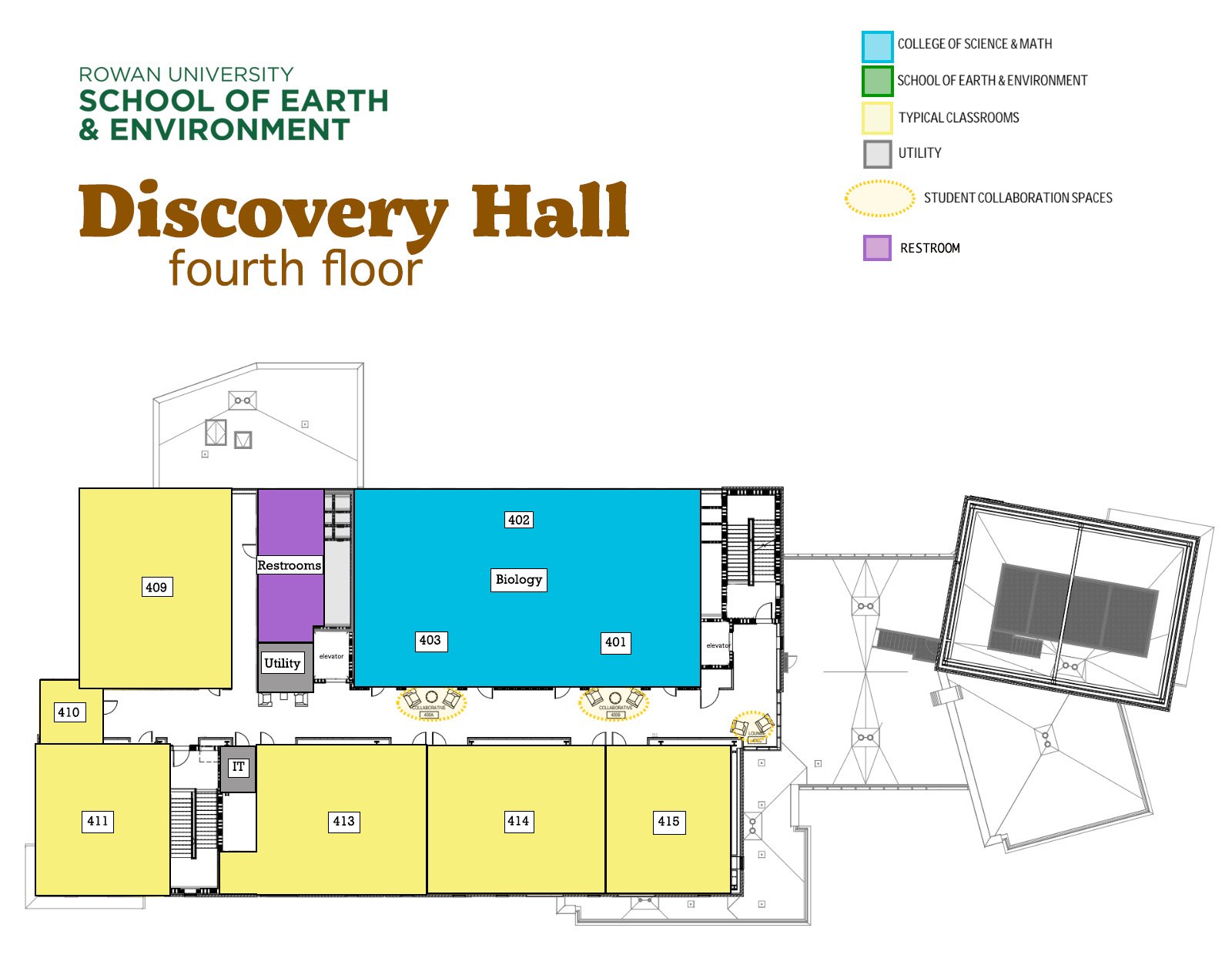 discovery hall fourth floor map