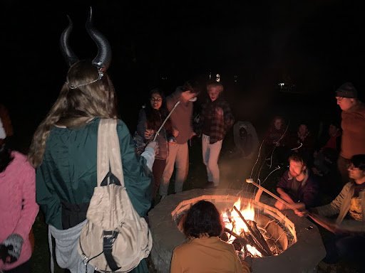 These 4 photos were taken at the GEO Club Halloween Night Hike, held on October 28th and attended by upwards of 50 students. Colleague Christine Nolan hosted the event at Oldman's Creek Preserve, a property managed by her South Jersey Land & Water Trust organization.