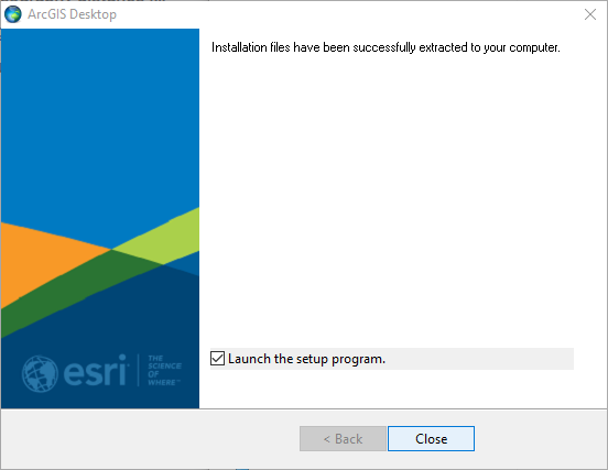 ArcGIS Desktop launch setup