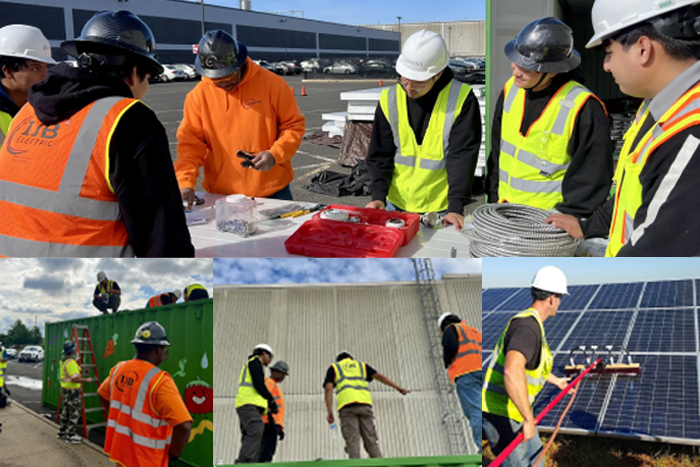 collage of trades worker images