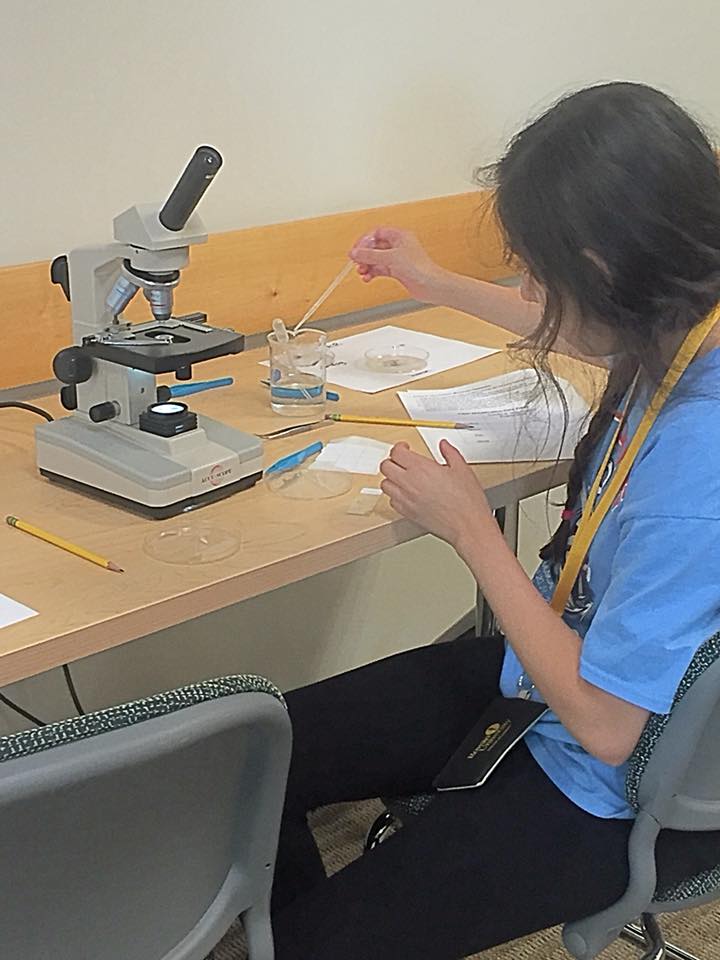 Forensics experiment at STEM Camp