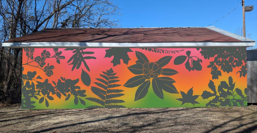 native plant mural