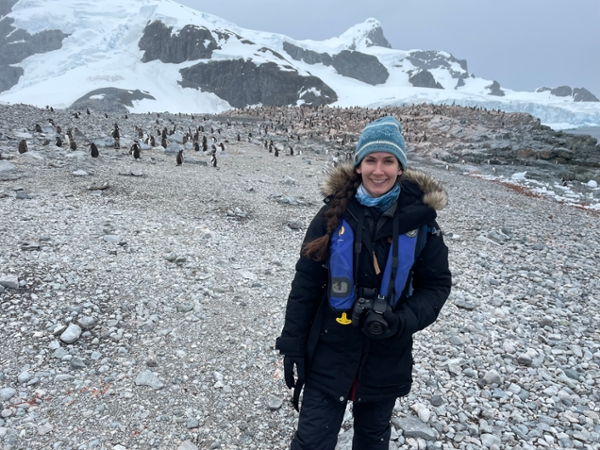 Dr. Jennifer Walker in Antarctica