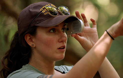 Ph.D. student Kelsey Barker