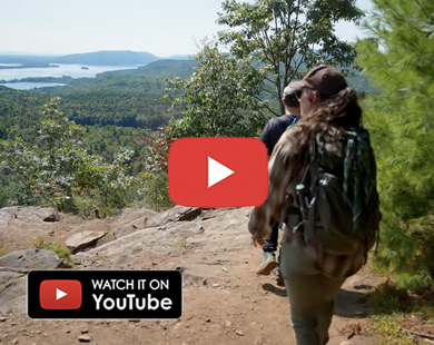 Kelsey Barker walking outside to geology study site